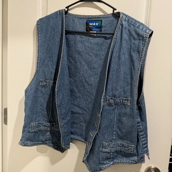 90s denim vest - Picture 1 of 3